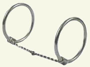 Thin Twisted-Wire O-Ring Snaffle Bit