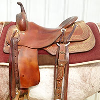 Cutting horse saddle