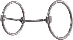 Thin Smooth-Wire, O-Ring Snaffle Bit