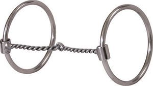 Thin Twisted-Wire O-Ring Snaffle Bit